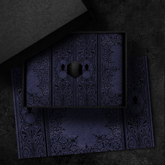 Papier Mousseline Spider Witch | Dusty violet Spiderweb fleurit