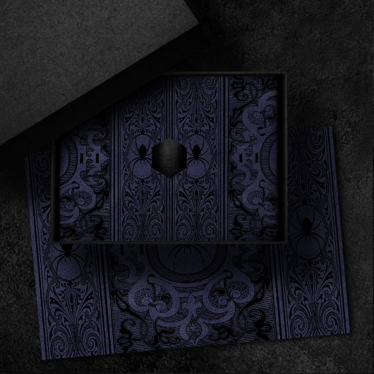 Papier Mousseline Spider Witch | Dusty violet Spiderweb fleurit