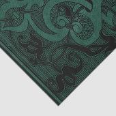 Papier Mousseline Spider Witch | Emerald Green Spiderweb Flourish (Détail)