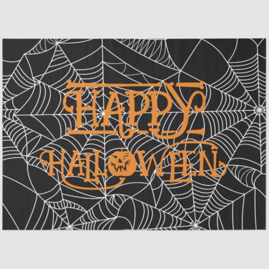 Papier Mousseline Spiderweb Crescent Moon Halloween Costume Party (Recto)