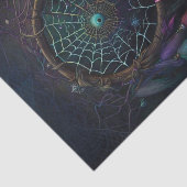 Papier Mousseline Spiderweb Dreamcatcher Découpage en plume vive (Détail)