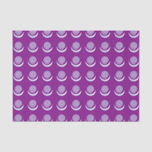 Papier Mousseline Spirale argentée de lune sur le pourpre