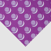 Papier Mousseline Spirale argentée de lune sur le pourpre (Détail)