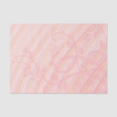 Papier Mousseline Spirales de Pêche, vignes et fleurs (Recto)