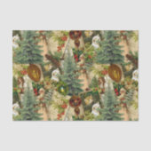 Papier Mousseline Splendeur de Noël victorien (Recto)