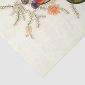 Papier Mousseline Splendide Parakeet En Herbe, Découpage (Détail)