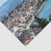 Papier Mousseline Split city seafront aerial view, Dalmatia, Croatia (Détail)