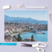 Papier Mousseline Split city seafront aerial view, Dalmatia, Croatia (Artisanat)