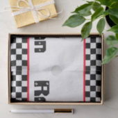 Papier Mousseline Sport noir et blanc inspiré (Cadeau)