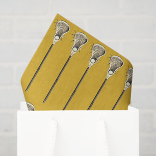 Papier Mousseline Sports de crosse en or