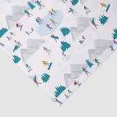 Papier Mousseline Sports d'hiver Vacances Motif (Détail)