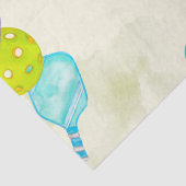 Papier Mousseline Sports Party Watercolor Pickleball thème Anniversa (Détail)