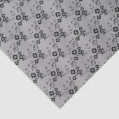 Papier Mousseline Spray Floral Style 1, PAPIER À LAVAGE Silver-TISSU (Détail)