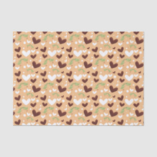 Papier Mousseline Spring Birve Love Couple Sweet Chocolate Heart