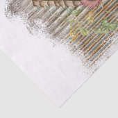 Papier Mousseline Spring Farm Chickens (Détail)