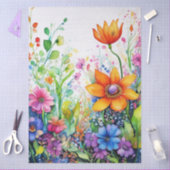 Papier Mousseline Spring Floral Colourful Tissue Paper (Artisanat)