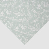 Papier Mousseline Spring Sprigs Neutral - Muted Sage (Détail)