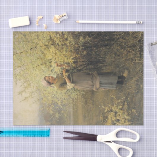 Papier Mousseline Springtime by Daniel Ridgway Knight (Artisanat)