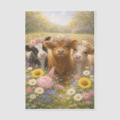 Papier Mousseline Springtime Cows  (Recto)