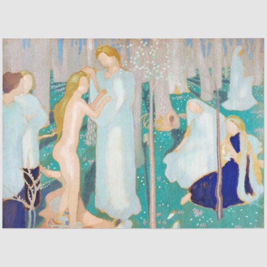 Papier Mousseline Springtime, Maurice Denis (Recto)
