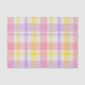 Papier Mousseline Springtime Pink Lavender Plaid  (Recto)