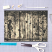 Papier Mousseline SQUELETON ET LAISSE Papier Tissu (Artisanat)