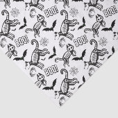 Papier Mousseline Squelette blanc animaux (Détail)