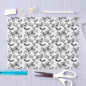 Papier Mousseline Squelette blanc animaux (Artisanat)