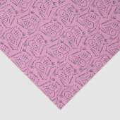 Papier Mousseline Squelette de pack plat - Pinkoween (Détail)
