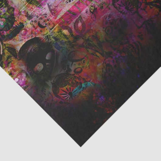 Papier Mousseline Squelette foncé (Détail)