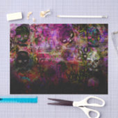 Papier Mousseline Squelette foncé (Artisanat)