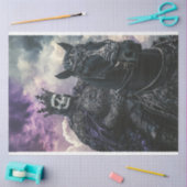Papier Mousseline Squelette gothique Decoupage Steampunk (Artisanat)
