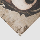 Papier Mousseline Squelette gothique Mariage Halloween Découp (Détail)