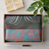 Papier Mousseline Squelette gothique Sirène Skull Decoupage (Cadeau)