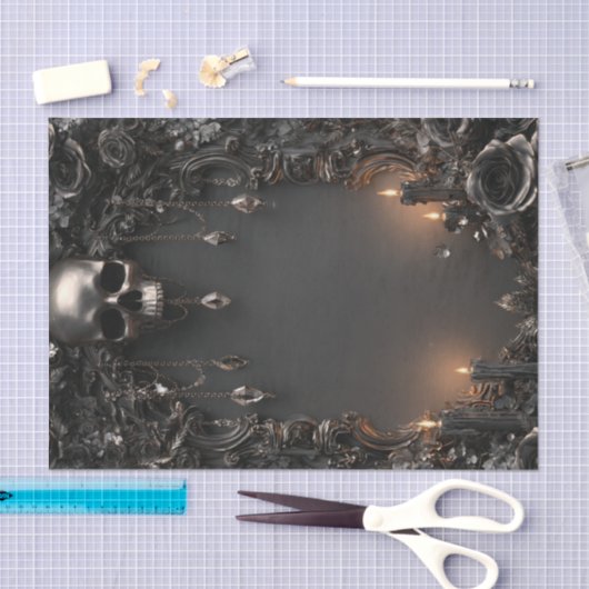 Papier Mousseline Squelette Lyfe1 (Artisanat)