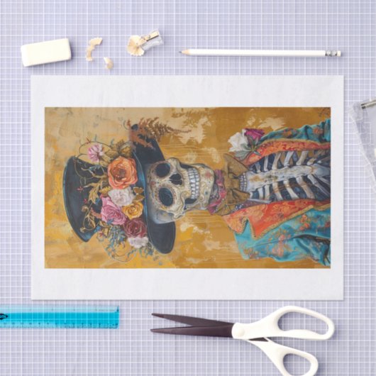 Papier Mousseline Squelette Lyfe22 (Artisanat)