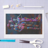 Papier Mousseline Squelette Lyfe24 (Artisanat)