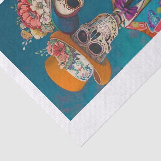 Papier Mousseline Squelette Lyfe26 (Détail)