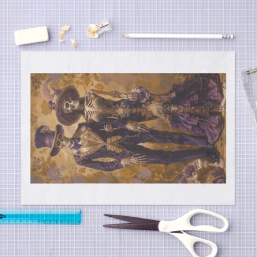 Papier Mousseline Squelette Lyfe29 (Artisanat)