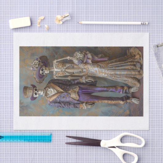 Papier Mousseline Squelette Lyfe32 (Artisanat)