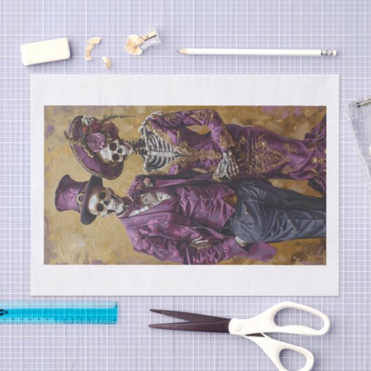 Papier Mousseline Squelette Lyfe32 (Artisanat)