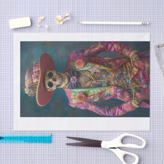 Papier Mousseline Squelette Lyfe4 (Artisanat)