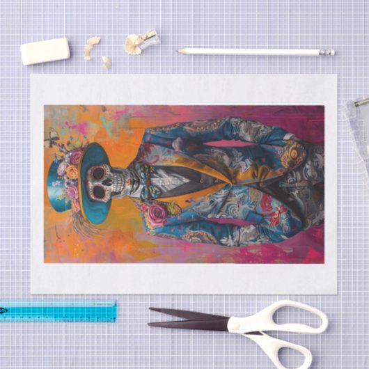 Papier Mousseline Squelette Lyfe7 (Artisanat)