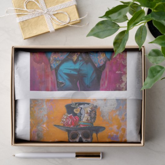 Papier Mousseline Squelette Lyfe8 (Cadeau)