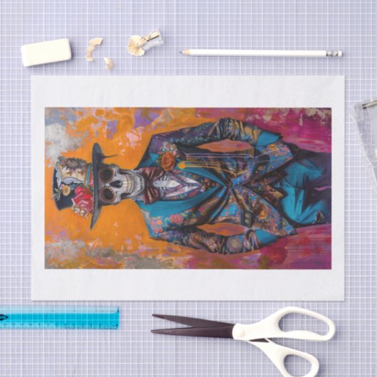 Papier Mousseline Squelette Lyfe8 (Artisanat)