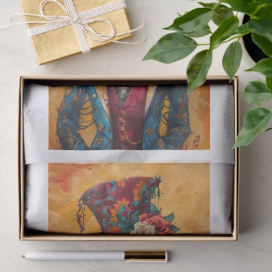 Papier Mousseline Squelette Lyfe9 (Cadeau)