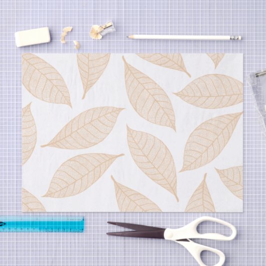 Papier Mousseline Squelettes de feuille d'automne d'automne (Artisanat)