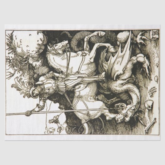 PAPIER MOUSSELINE ST GEORGE ET DRAGON (Recto)