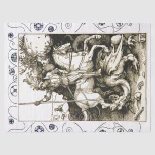 PAPIER MOUSSELINE ST GEORGE ET DRAGON