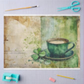 Papier Mousseline St Patrick Café Gaelic Green Fusion (Artisanat)